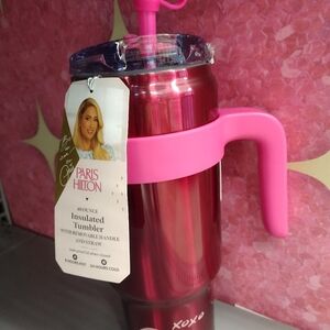 Brand NEW Paris Hilton original tumbler w/ heart straw specify which one
